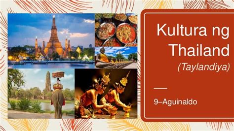 kultura Ng Thailand .